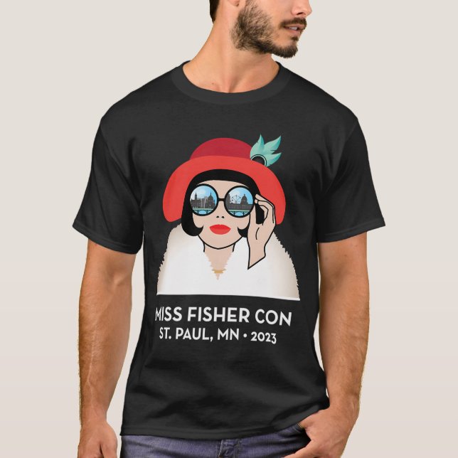 Miss Fisher Con 2023 - omvänd T Shirt (Framsida)