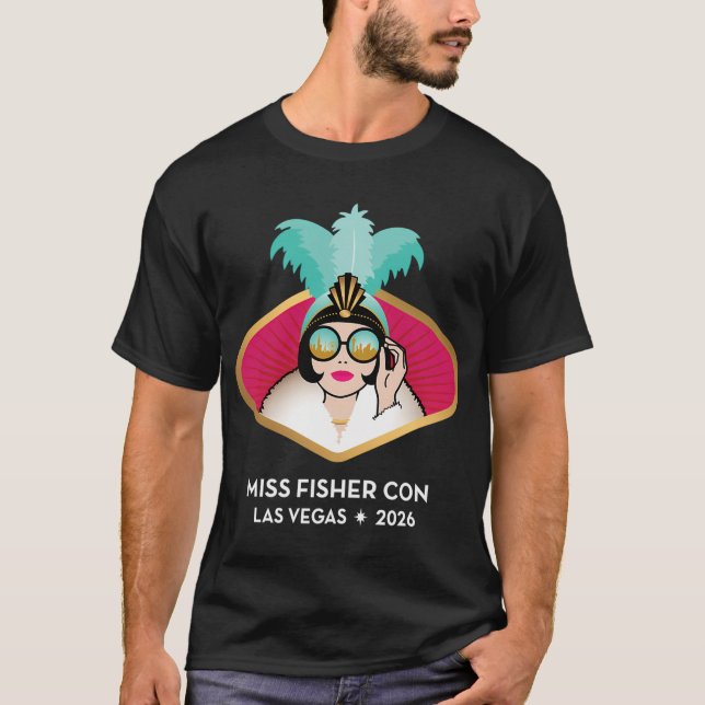 Miss Fisher Con 2026 T Shirt (Framsida)