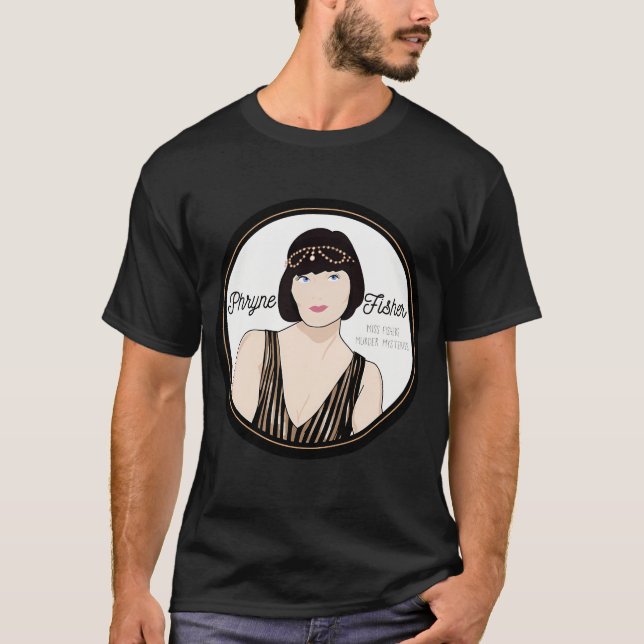 Miss Fisher the Flapper T Shirt (Framsida)