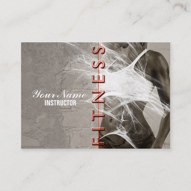 Miss Fitness - Business-, Schedule Card Visitkort (Framsida)