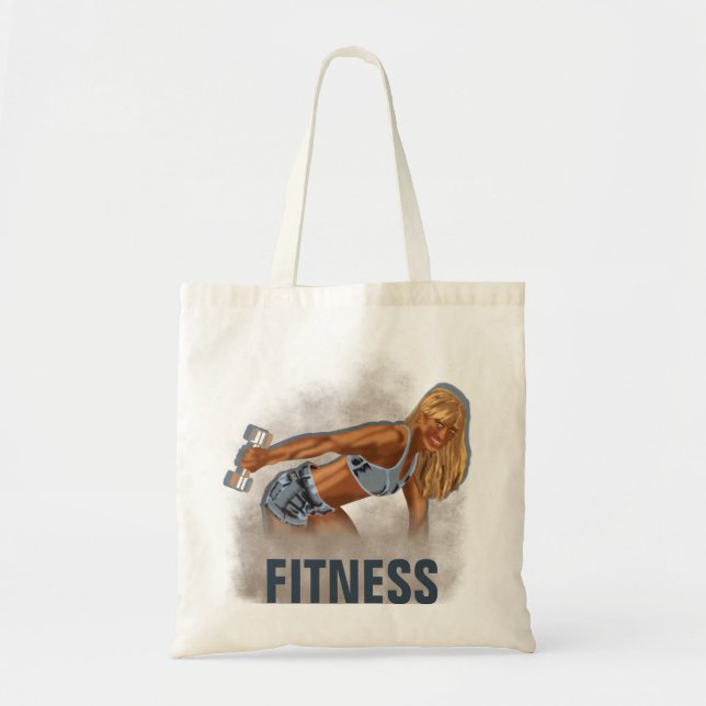 Miss Fitness II - tryckt bag Tygkasse (Framsidan)