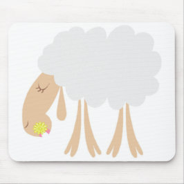 Miss Fluffy McCottonball Mouse Pad Musmatta