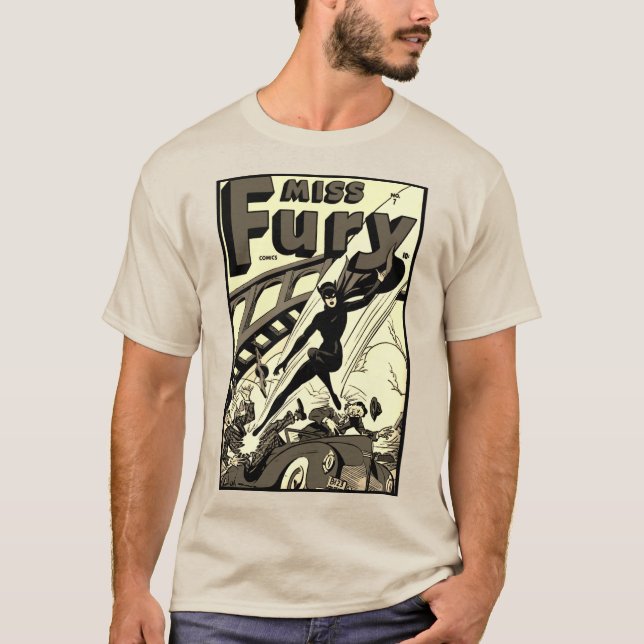 Miss Fury Tecknads T-Shirt (Framsida)