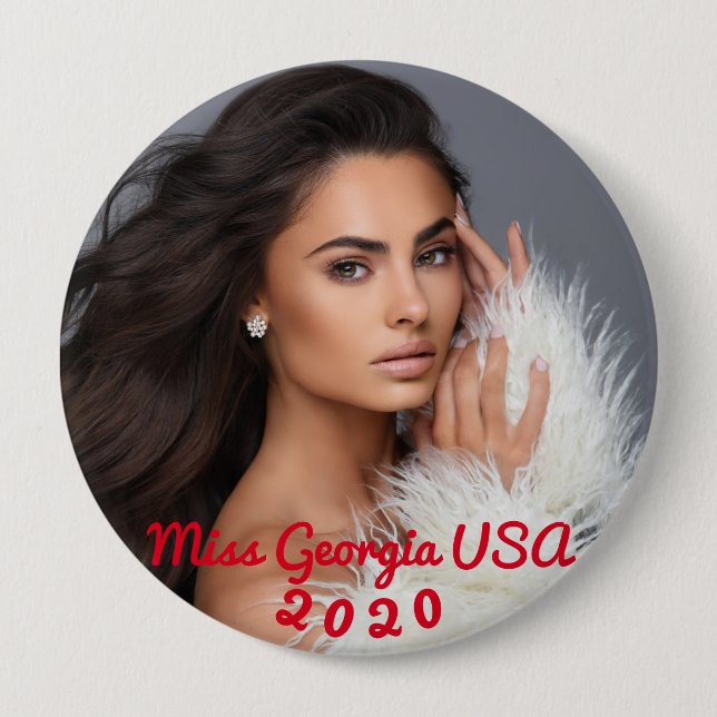 Miss Georgia USA 2020 Button Knapp (Framsida)