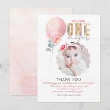Miss Girl's Birthday Tack Photo Card