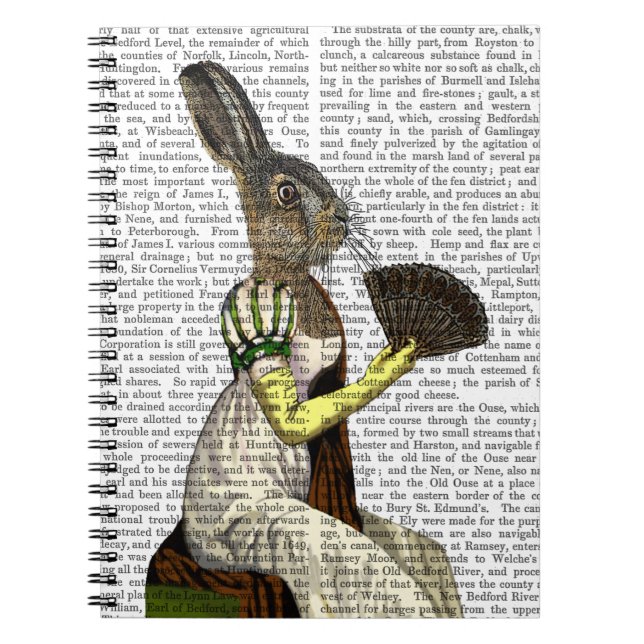 Miss Hare Anteckningsbok Med Spiral (Framsidan)