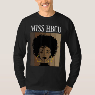Miss Hbcu Historiska svarta högskolor universitet T Shirt