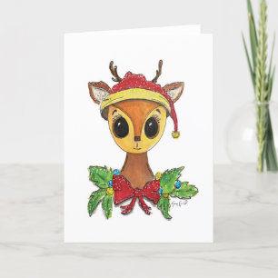 Miss Hjort - Helgdag Card Tack Kort