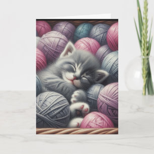 Miss Hoppas allt är bra Cute Kitten Kort