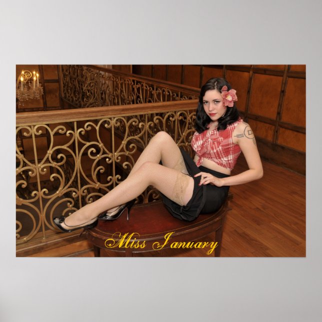 Miss januari-Poster Poster (Framsidan)