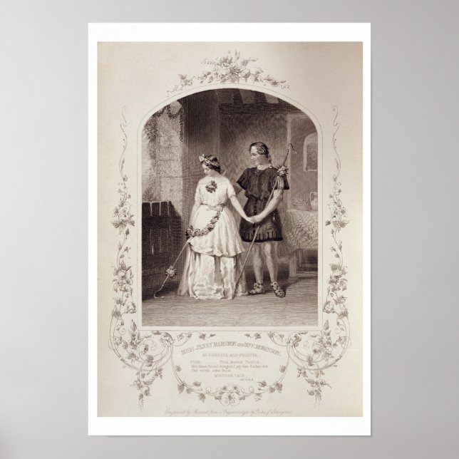 Miss Jenny Marston as Perdita och F. Robinson a Poster (Framsidan)