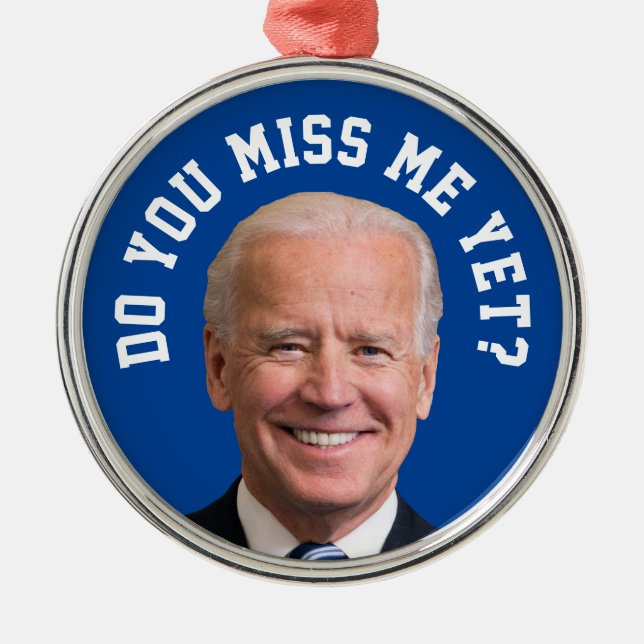Miss Joe Biden än? Julgransprydnad Metall (Framsidan)