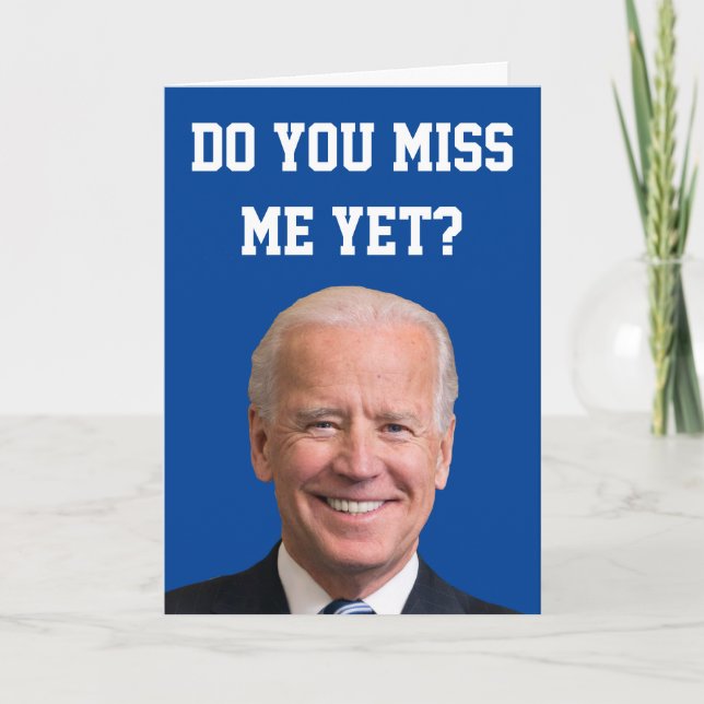 Miss Joe Biden än? Kort (Framsida)