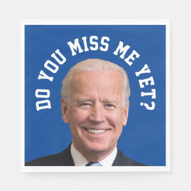 Miss Joe Biden än? Pappersservett (Framsidan)