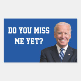 Miss Joe Biden än? Rektangulärt Klistermärke