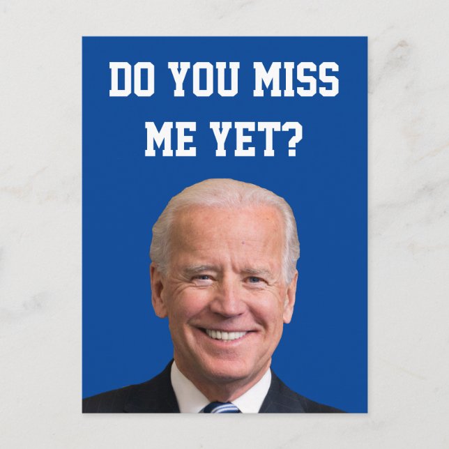 Miss Joe Biden än? Vykort (Framsida)
