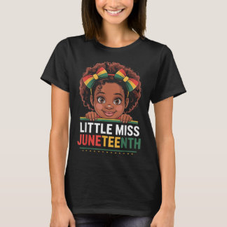Miss Juneteenth Freedom Black American African Gir T Shirt