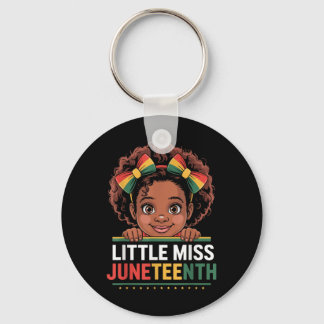 Miss Juneteenth frihet svart amerikansk afrikansk  Nyckelring