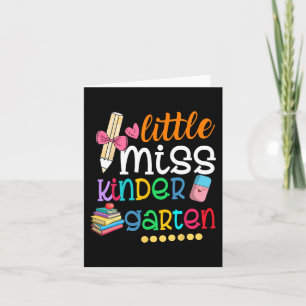 Miss Kindergarten För barn Girls tillbaka till S Kort