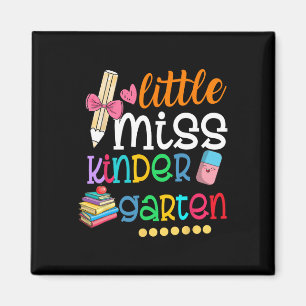 Miss Kindergarten För barn Girls tillbaka till S Magnet