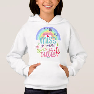 Miss Kindergarten Rainbow Pastel Custom Name Klass T Shirt