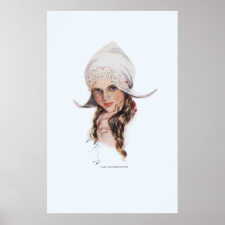 Miss Knickerbocker av Harrison Fisher Poster