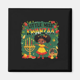 Miss Kwanzaa Outfits För barn Black Girl Magnet
