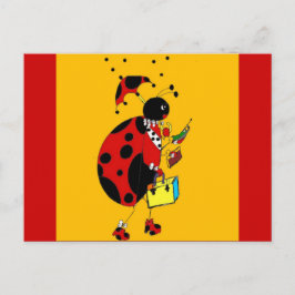 Miss Ladybug Vykort