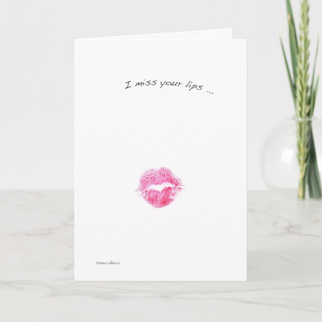 Miss Läppar Card Kort (Framsida)