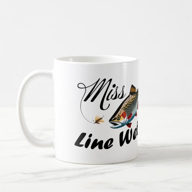 Miss Line Wetter Regnbåge Forell  Kaffemugg (Vänster)