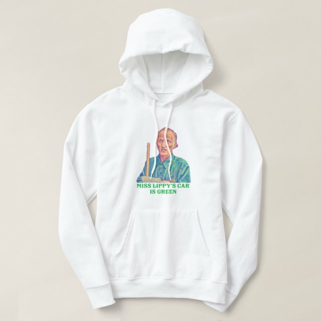 Miss Lippy's Car är Grönt - Billy Madison Janitor Hoodie (Design framsida)