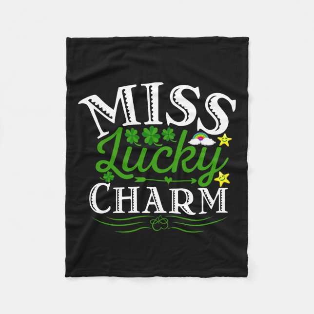 Miss Lucky Charm Fleecefilt (Framsidan)