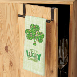 Miss Lucky Charm Shamrock St. Patrick's Day Kökshandduk