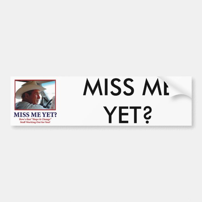 Miss Me än? Bildekal (Framsidan)