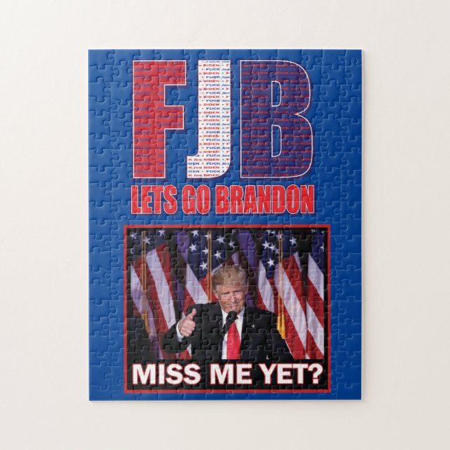 Miss Me ändå - Trump FJB Pussel (Vertikal)
