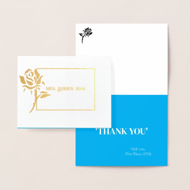 Miss Mrs Skönhetstävling Ro Foil Anpassningsbar Ta Folierat Kort (Display)