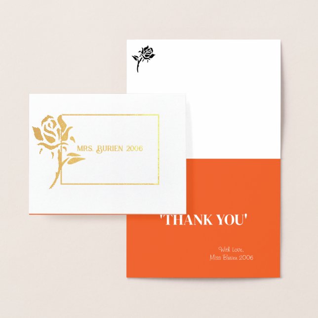 Miss Mrs Skönhetstävling Ro Foil Anpassningsbar Ta Folierat Kort (Display)