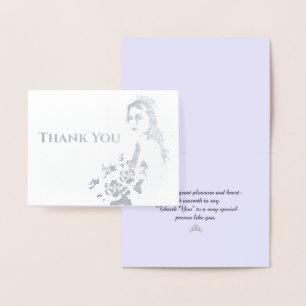 Miss Mrs USA America Krona-with Photo Hälsning Folierat Kort