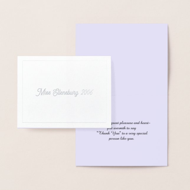 Miss Mrs USA Amerika - tackkort Folierat Kort (Display)