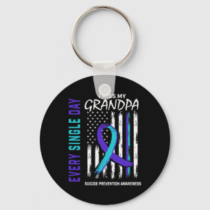 Miss My Grandpa Suicide Awareness Prevention Ameri Nyckelring