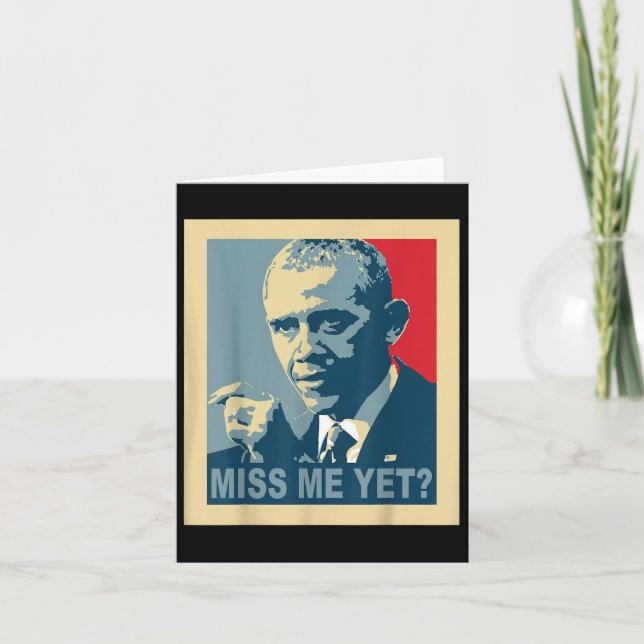 Miss Obama Underbar president Obama? Kort (Framsida)