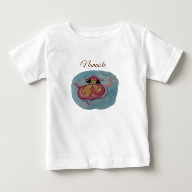 Miss Octopodia meditation, anpassningsbar Baby T-S T Shirt (Framsida)
