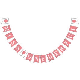 Miss Onederful 1st Birthday Balloon Kids Rosa Vimplar