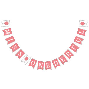 Miss Onederful 1st Birthday Balloon Kids Rosa Vimplar