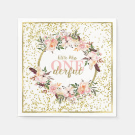 Miss ONEderful Birthday Napkin Pappersservett