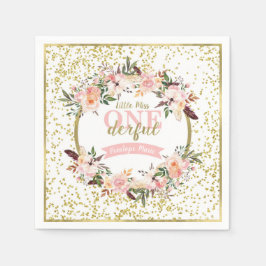 Miss ONEderful Birthday Napkin Pappersservett