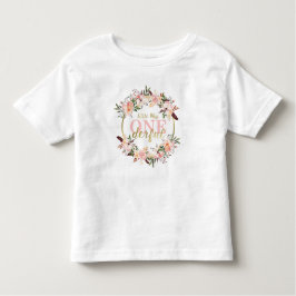 Miss ONEderful Birthday Shirt, Boho, Blommigt T Shirt