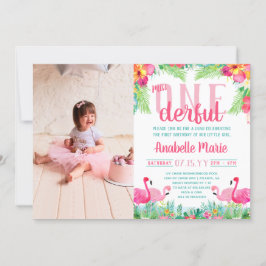 Miss ONEderful First Birthday Luau Inbjudningar