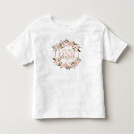 Miss ONEderful födelsedagskjorta, Boho, Blommig T Shirt