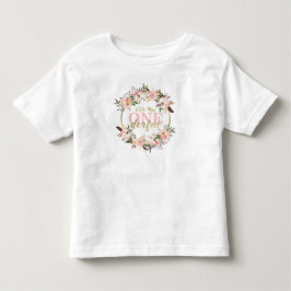 Miss ONEderful födelsedagsklänning, Boho, Blommig T Shirt